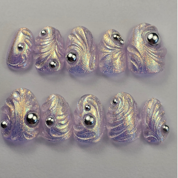 Press-on nails | Liquid Stardust