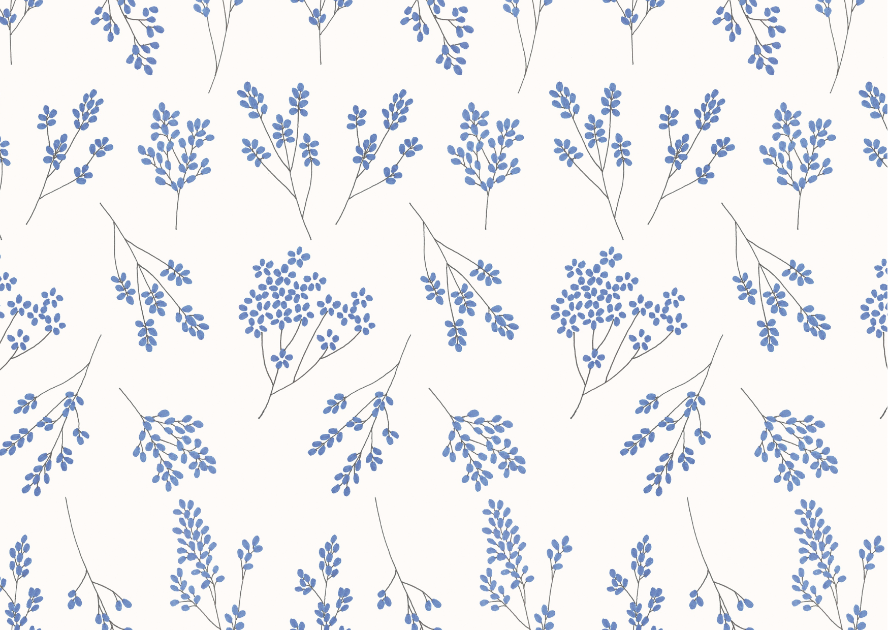 Zonder tekst bloemen blauw