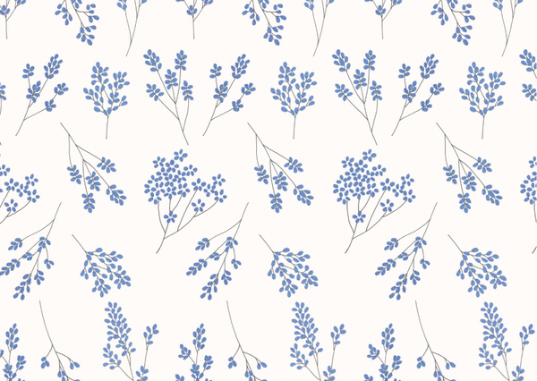 Zonder tekst bloemen blauw