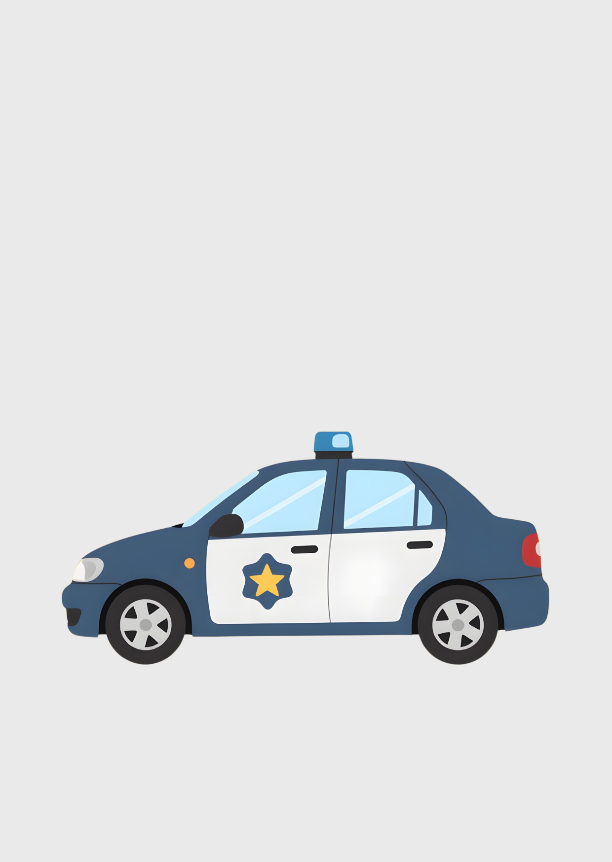 Zonder tekst politie auto