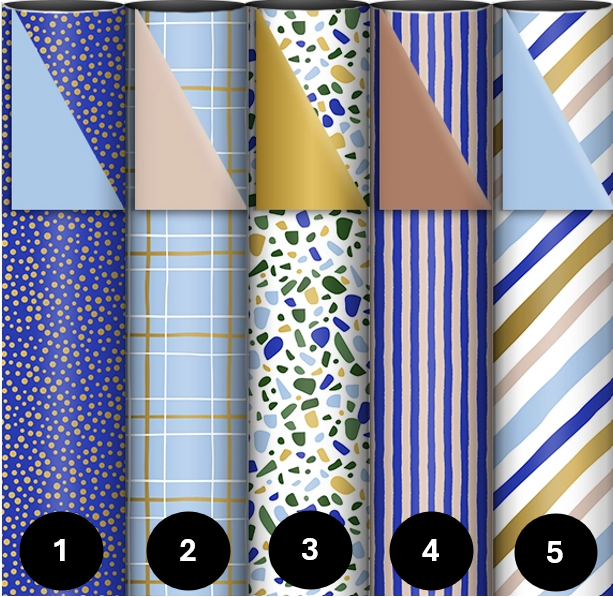Cadeaupapier 70cm Blauw