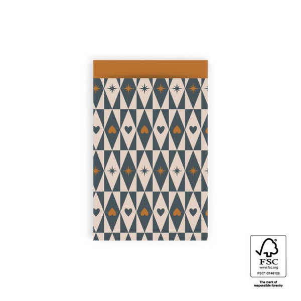 Cadeauzakjes 17x25cm Festive Neutral Cider - per stuk