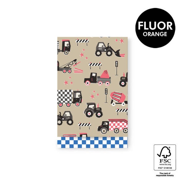 Cadeauzakjes 17x25cm Traffic Fluor - 5 stuks