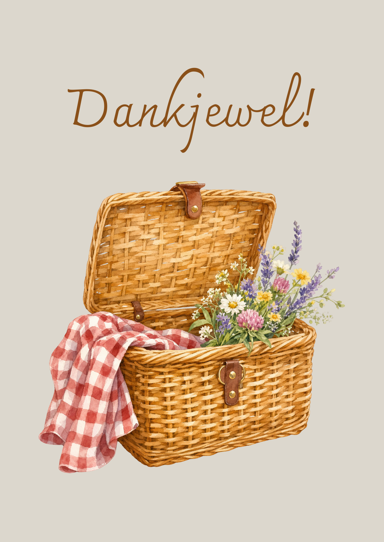 Dankjewel picknickmand
