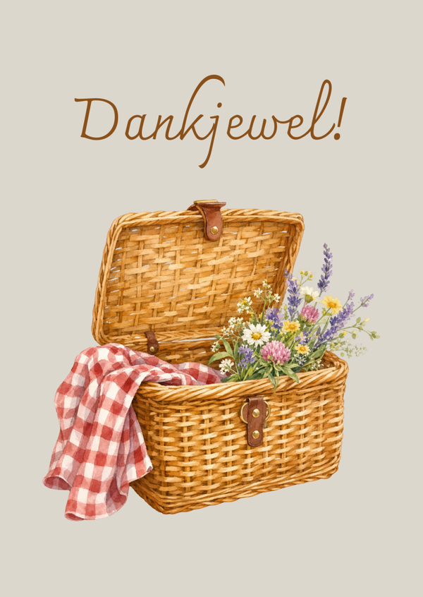 Dankjewel picknickmand