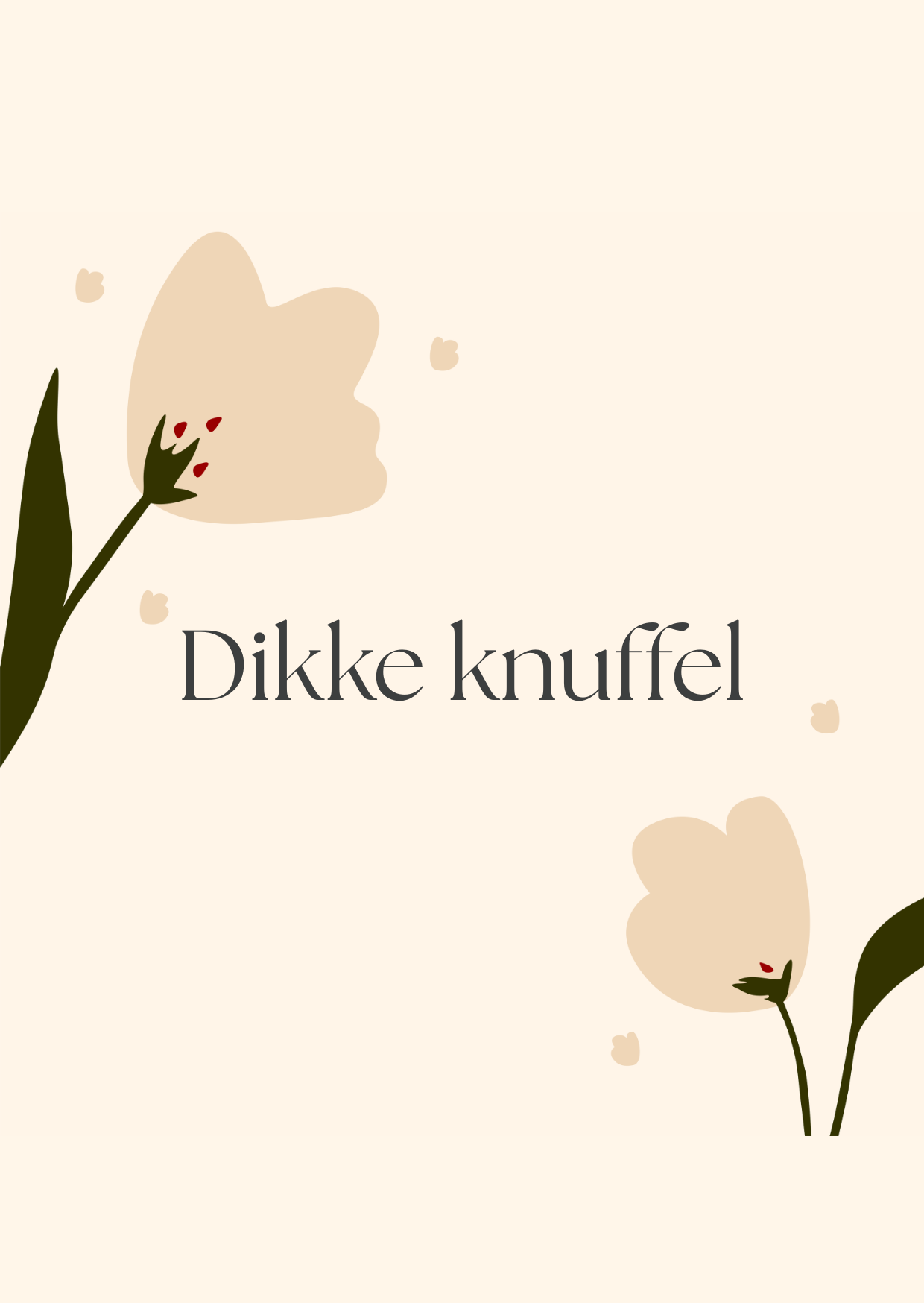 Dikke knuffel bloemen