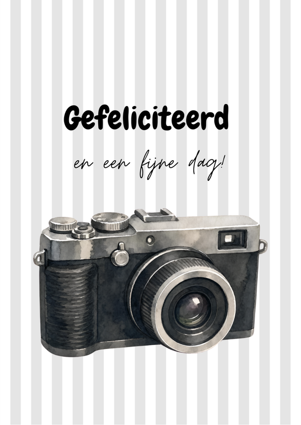 Gefeliciteerd camera