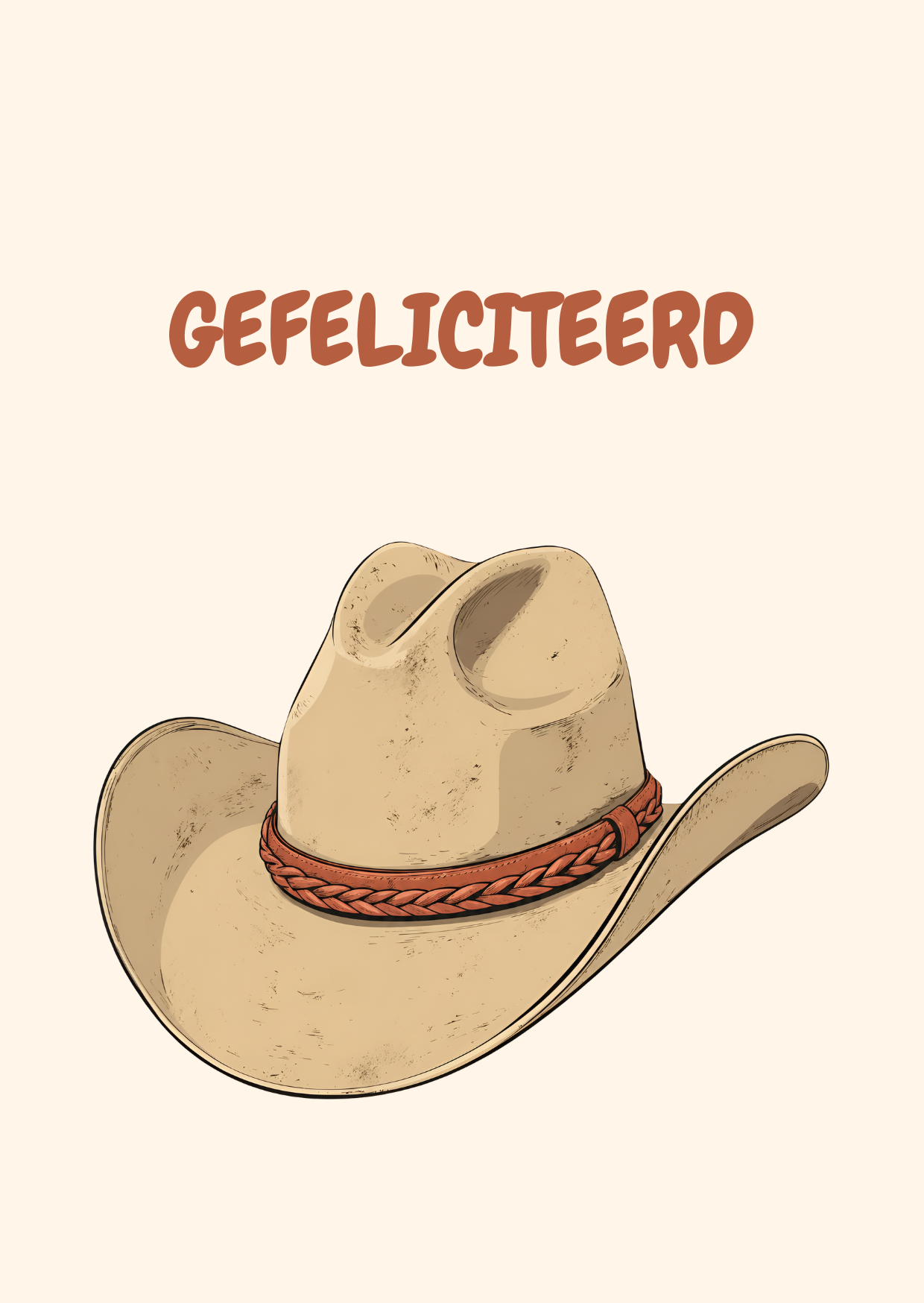 Gefeliciteerd cowboyhoed