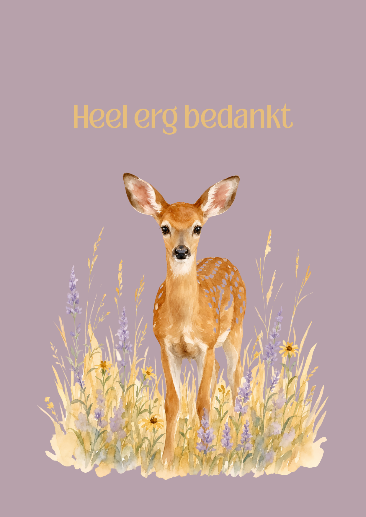 Bedankt hert