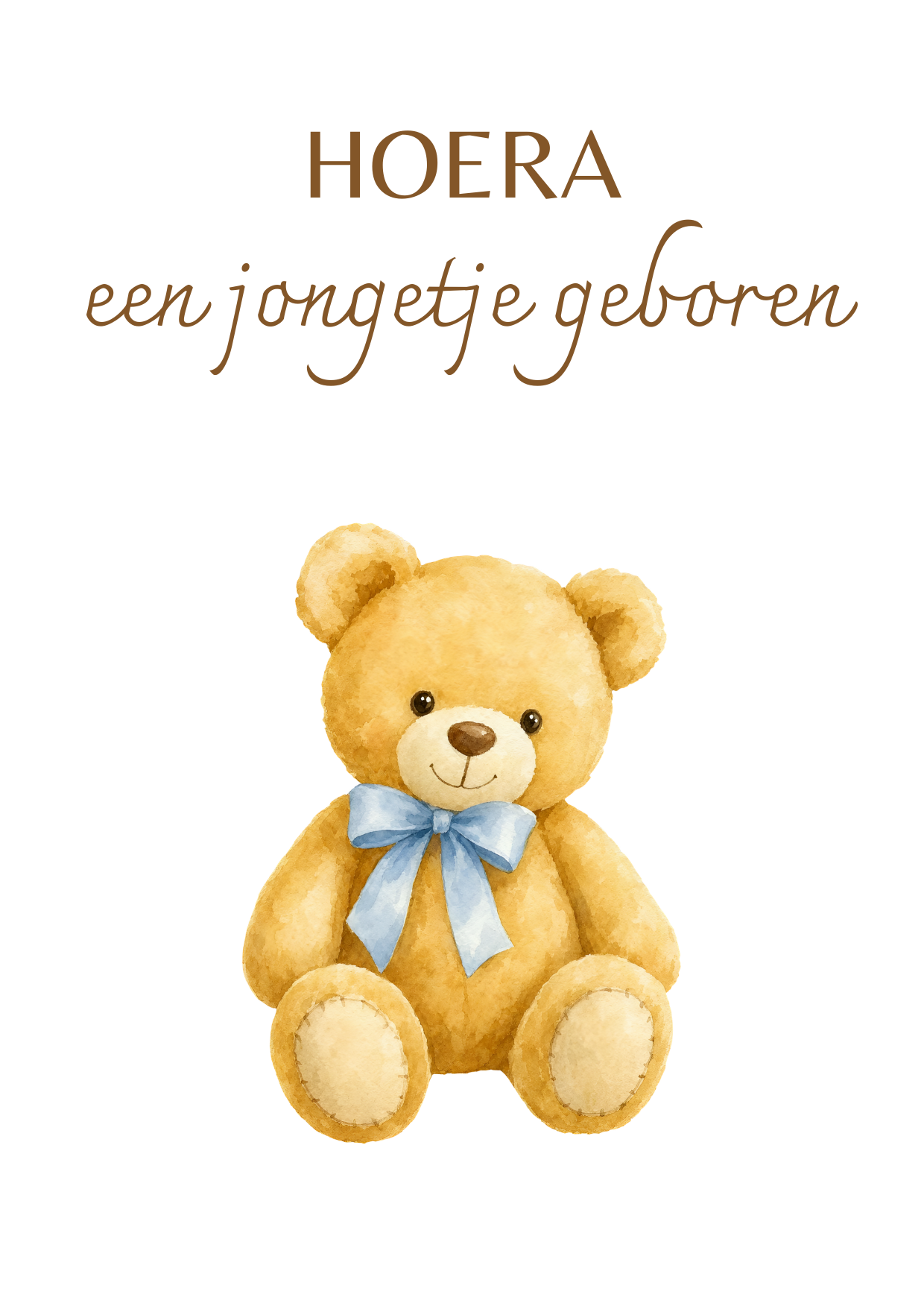 Jongetje geboren beer