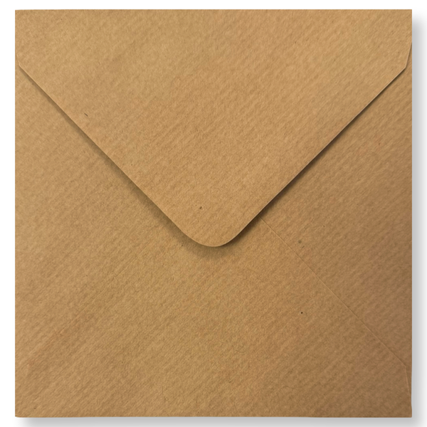 Envelop kraft 13x13 vierkant