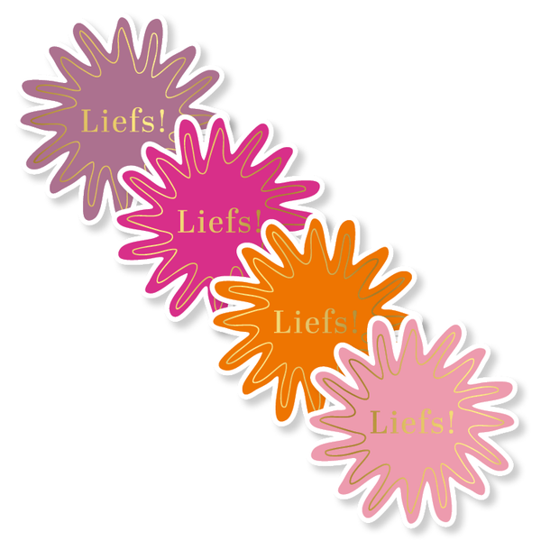 Sluitstickers Liefs 50mm - 10 stuks