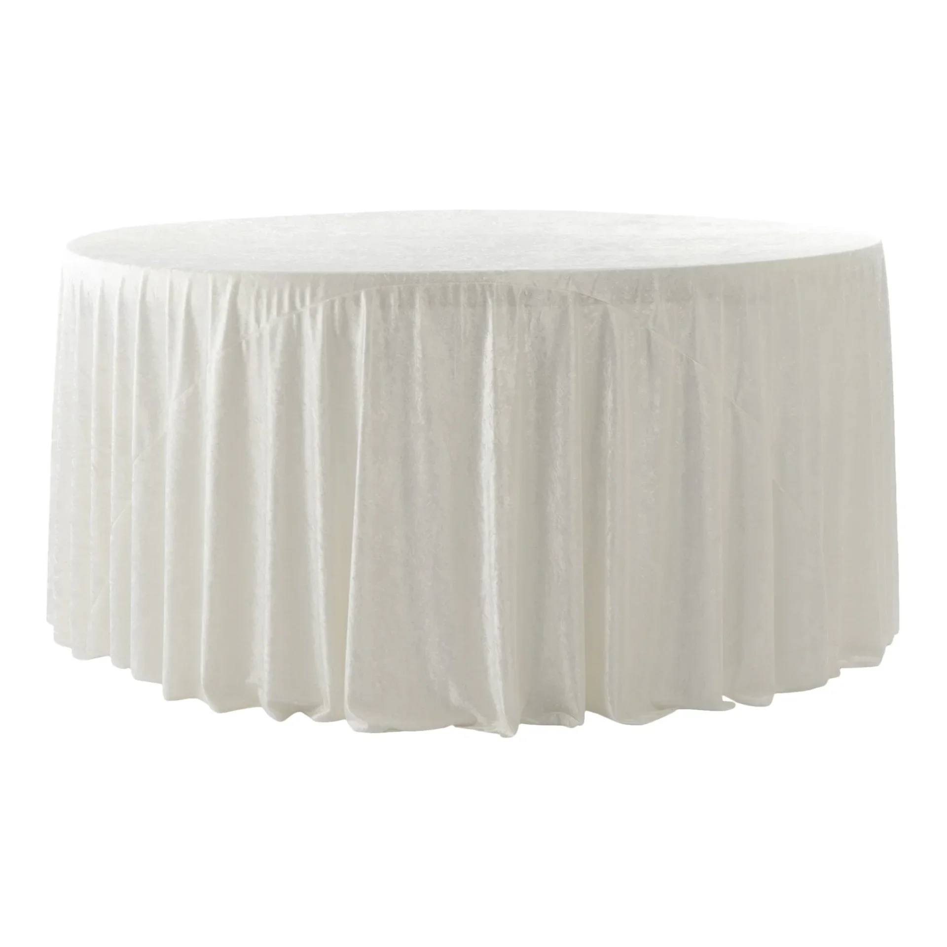 Ivory Velvet Tablecloth
