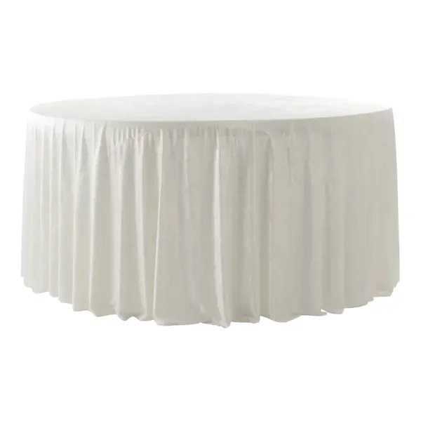 Ivory Velvet Tablecloth
