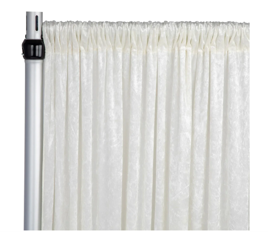 Ivory Velvet drapes