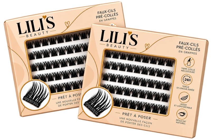 2 boîtes de faux-cils Lili's Beauty