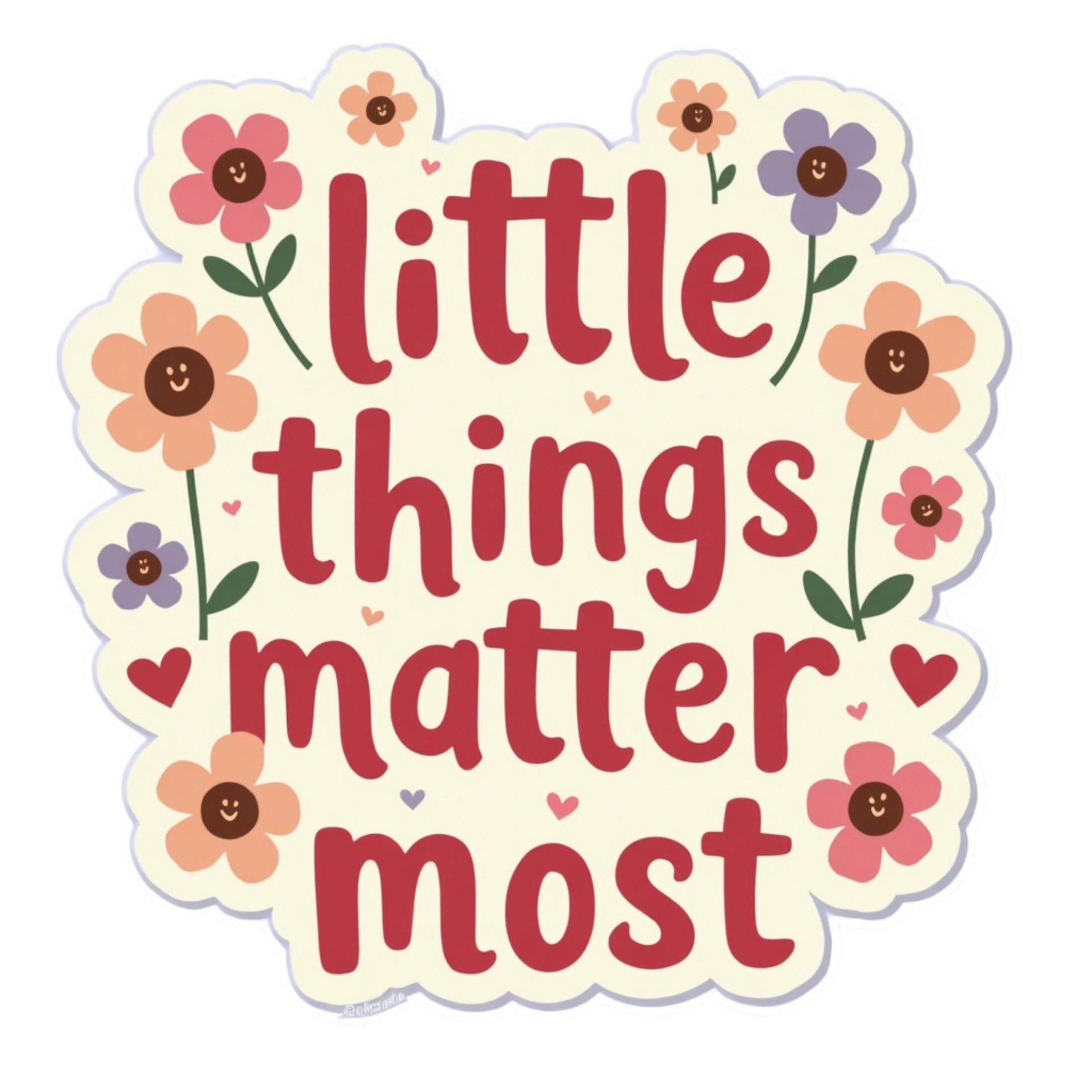 Little Things Matter Most Spiritual Sticker