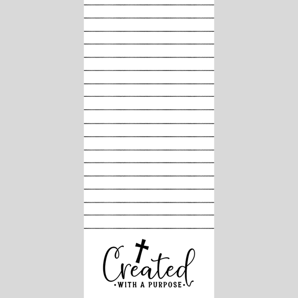 Created with a Purpose Note Pad 3.5 x 8in