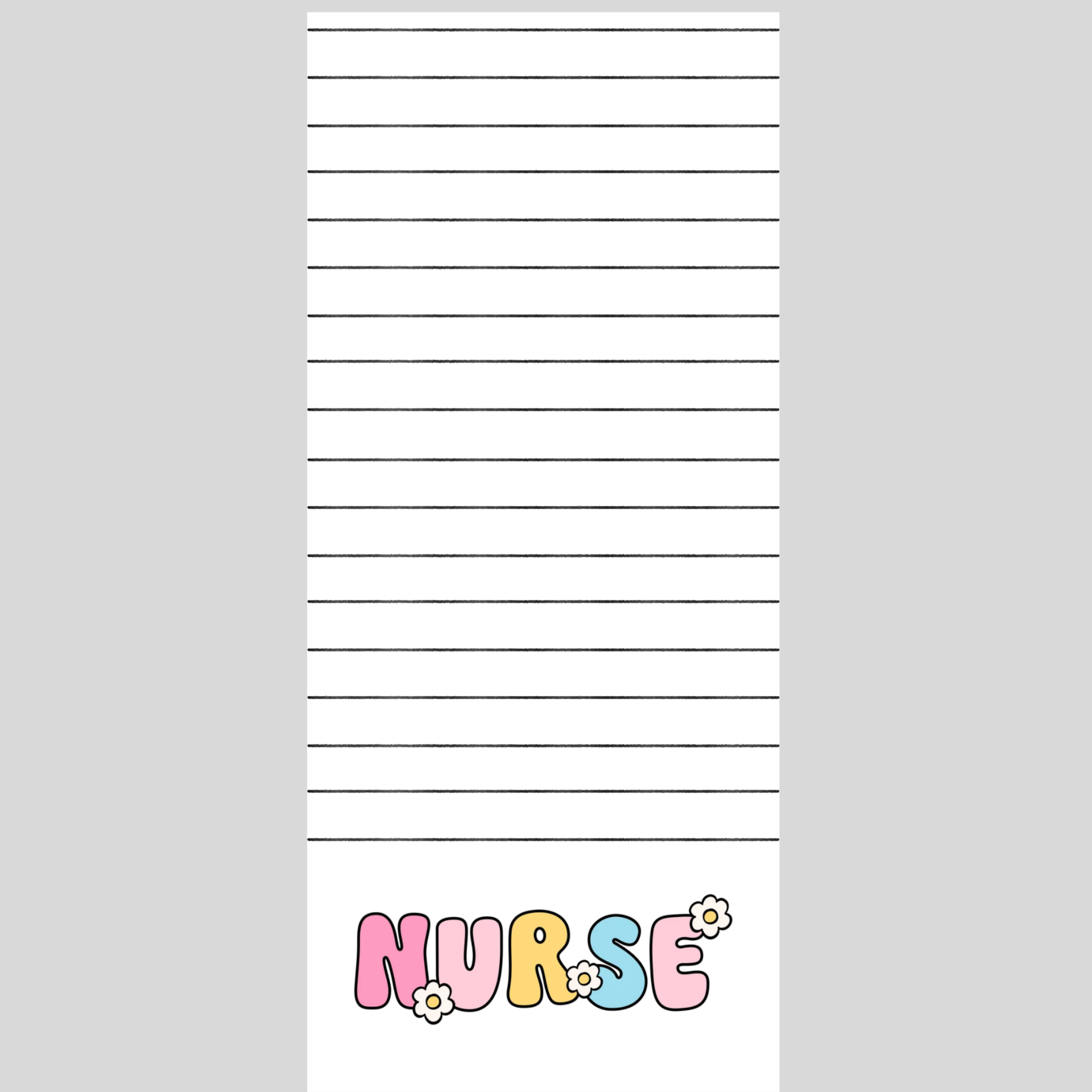 Nurse Note Pad 3.5 x 8in