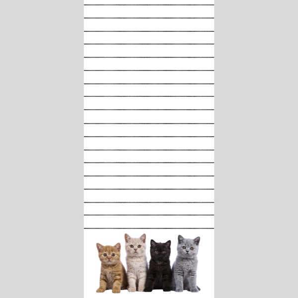 Cats Note Pad 3.5 x 8in