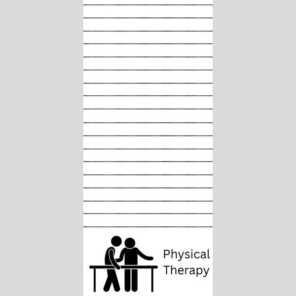 Physical Therapy Note Pad 3.5 x 8in