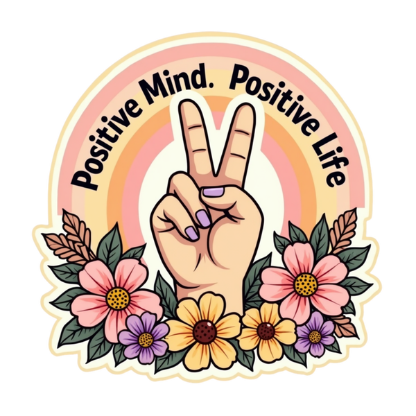 Positive Mind Positive Life Spiritual Sticker