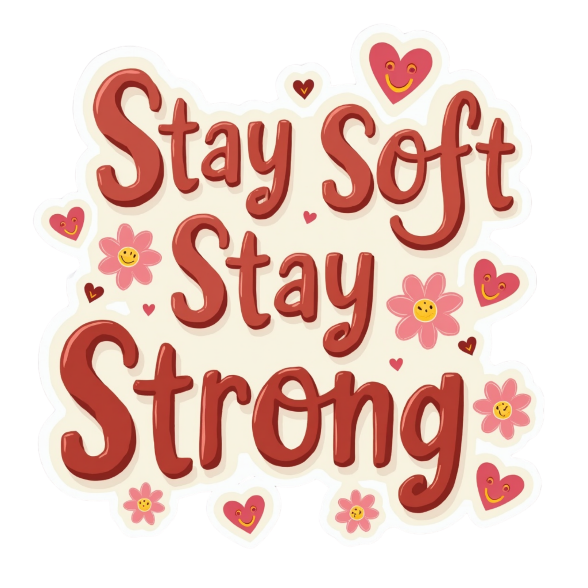 Stay Soft Stay Strong Spiritual Sticker