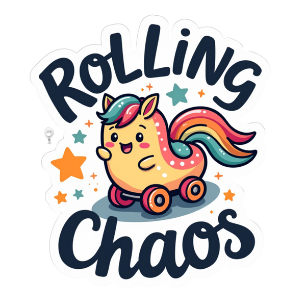 Rolling Chaos Die Cut Sticker