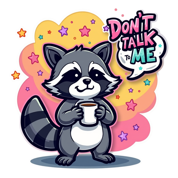 Don't Talk to Me Die Cut Sticker