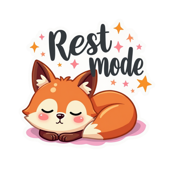 Rest Mode Die Cut Sticker