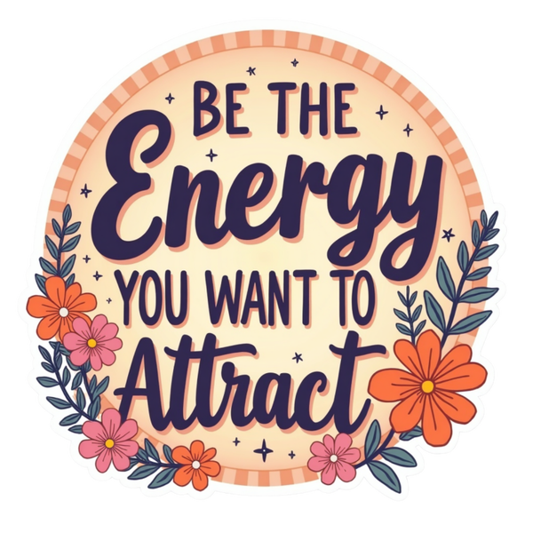 Be the Energy You want to Attract Spiritual Sticker