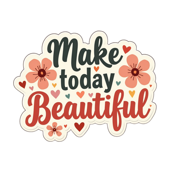 Make today Beautiful Spiritual Sticker