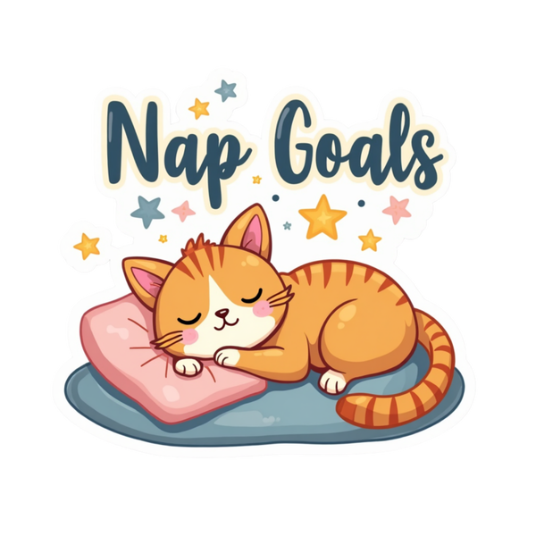 Nap Goals Die Cut Sticker
