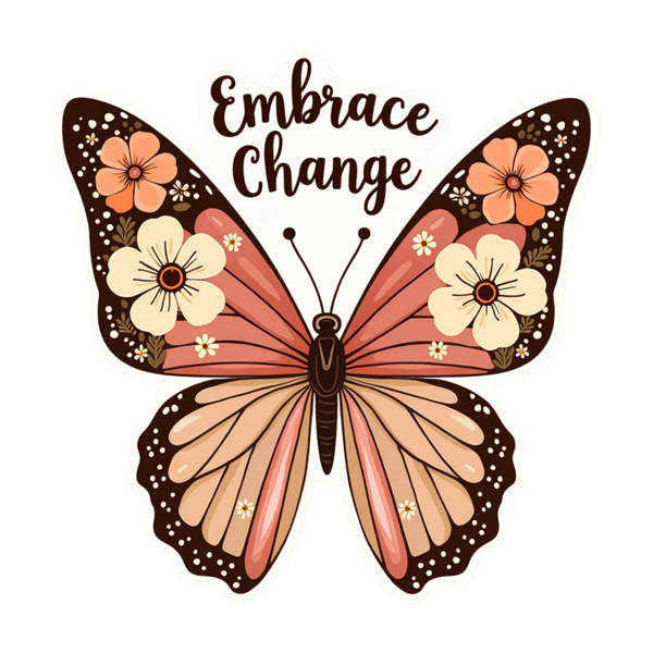 Embrace Change Spiritual Sticker