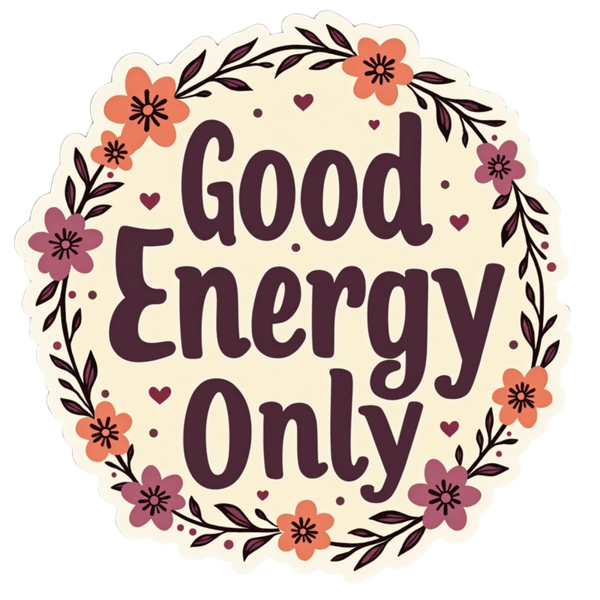 Good Energy Only Spiritual Sticker