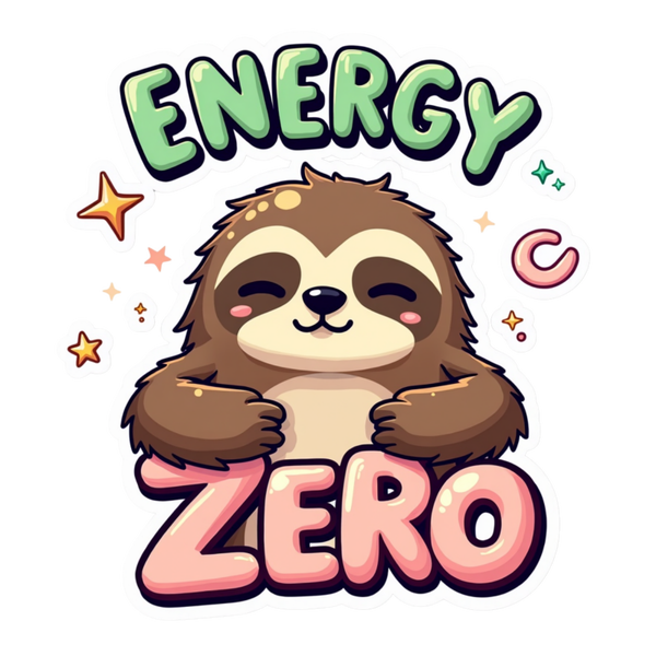 ENERGY ZERO Die Cut Sticker