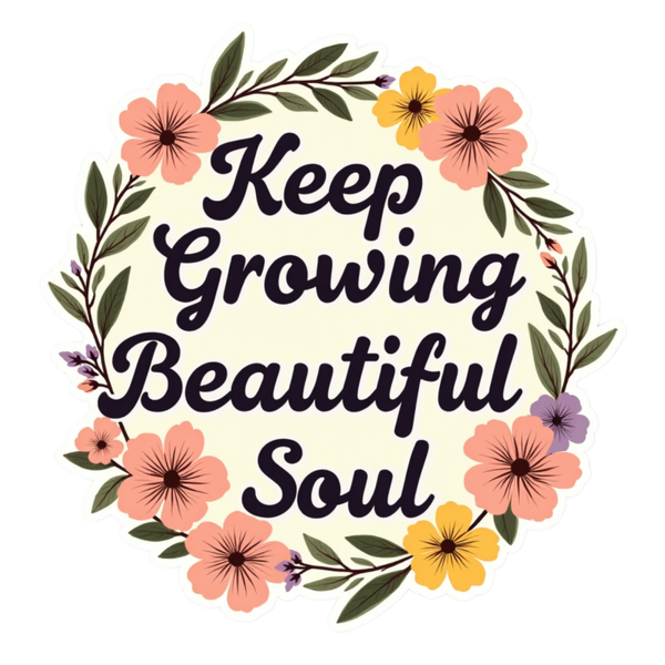 Keep Growing Beautiful Soul Spiritual Sticker