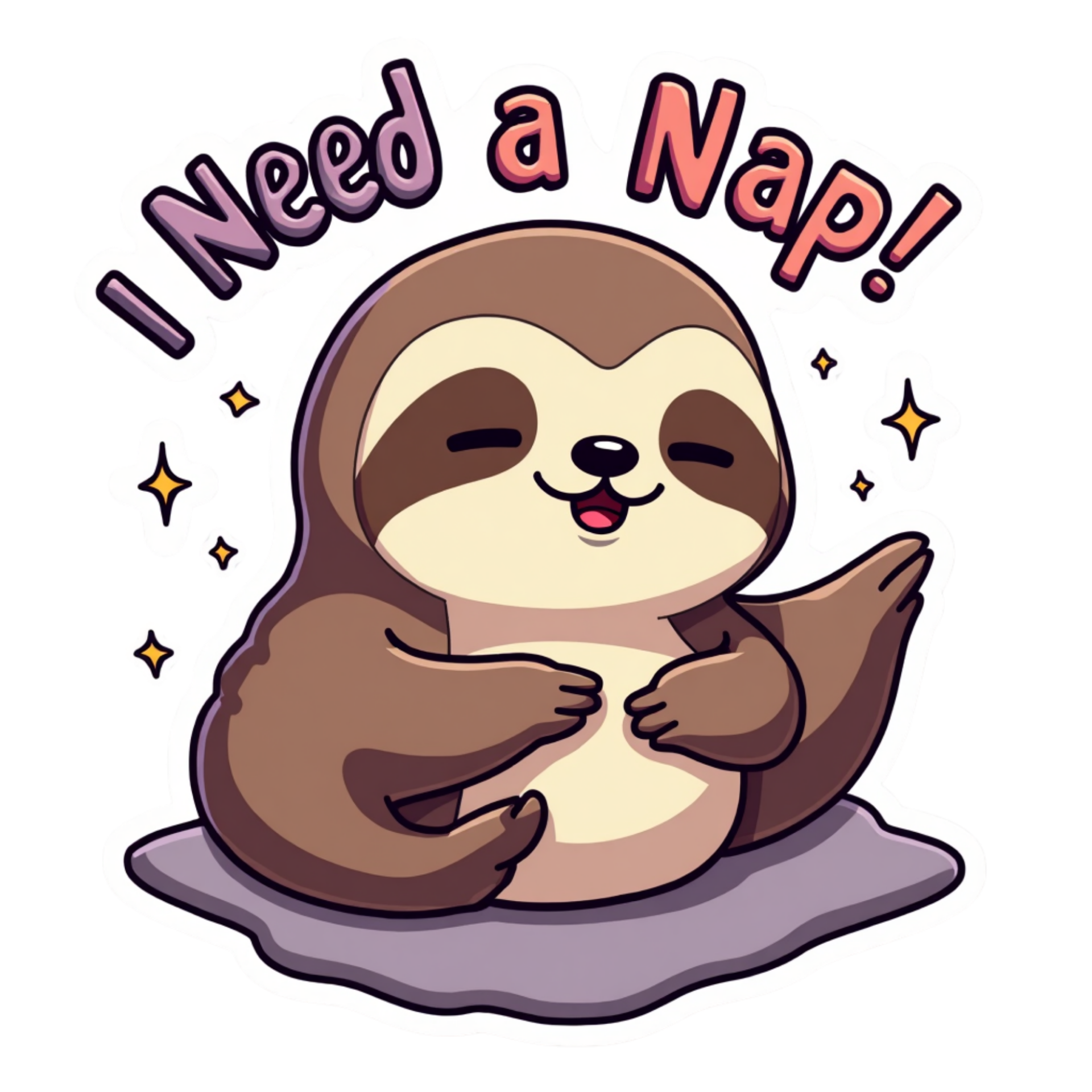 I need a Nap! Die Cut Sticker