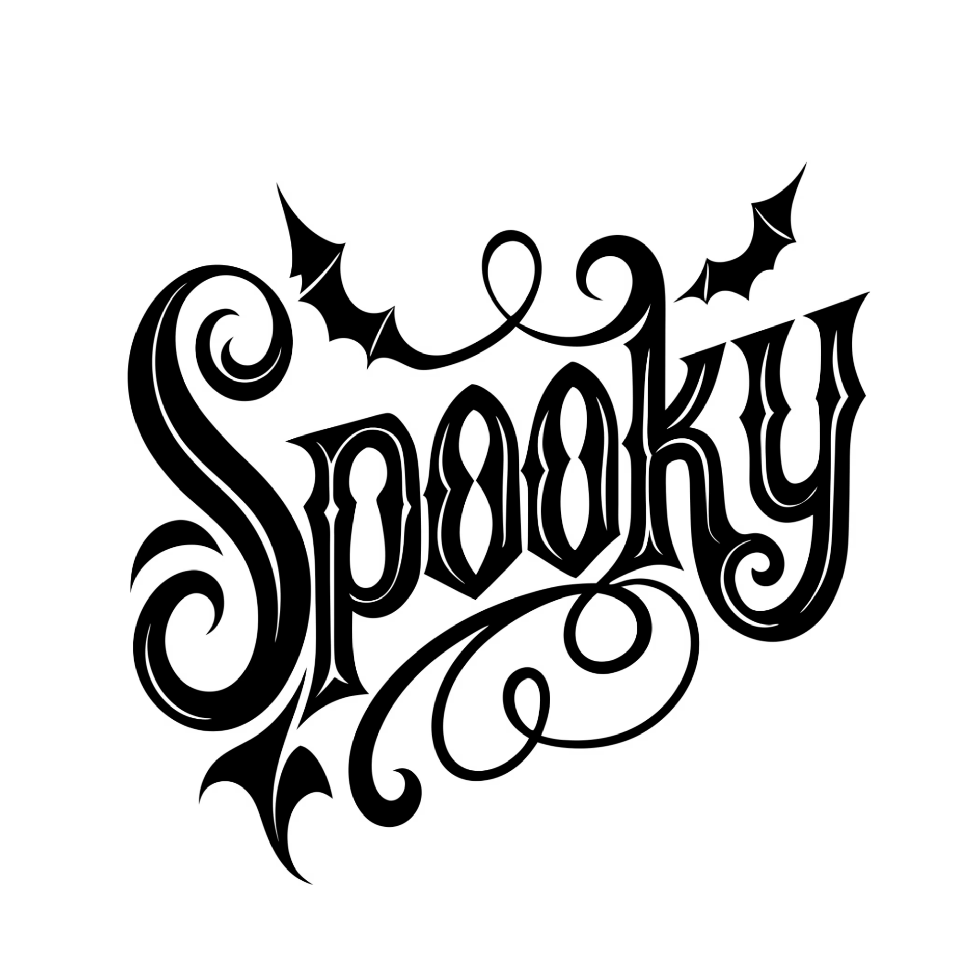 "Spooky" Halloween Decal