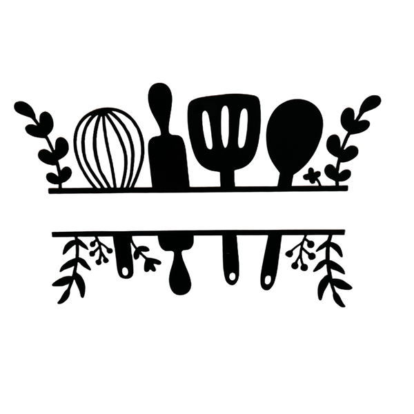 Kitchen decor decal 10x6in