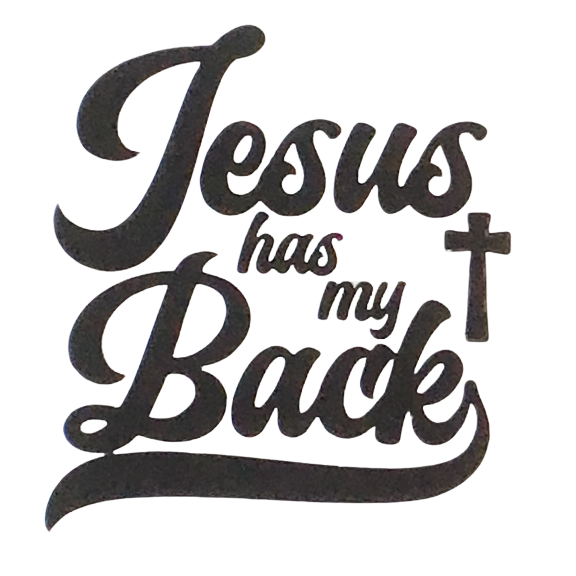 Jesus has my back Decal