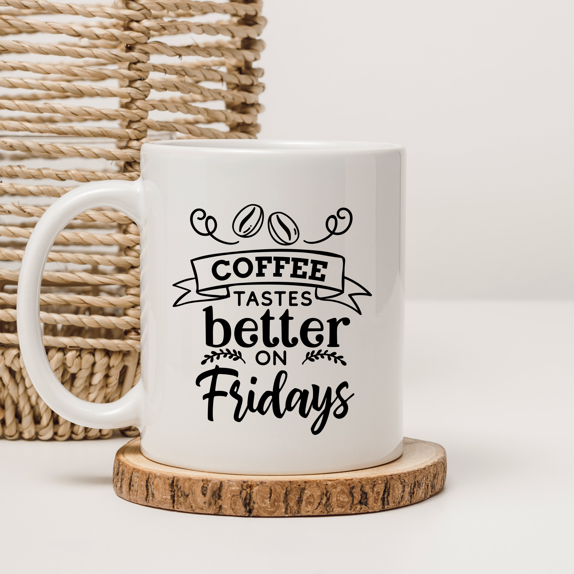 Coffee tastes better on Friday's decal