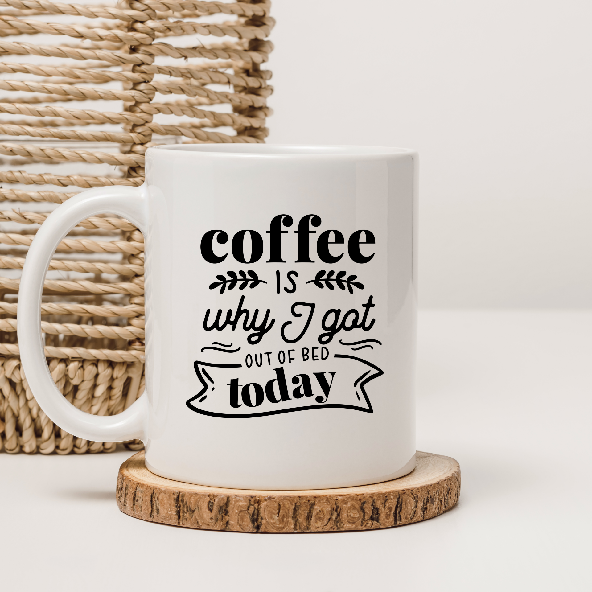 Coffee Is Why I got out of bed today decal