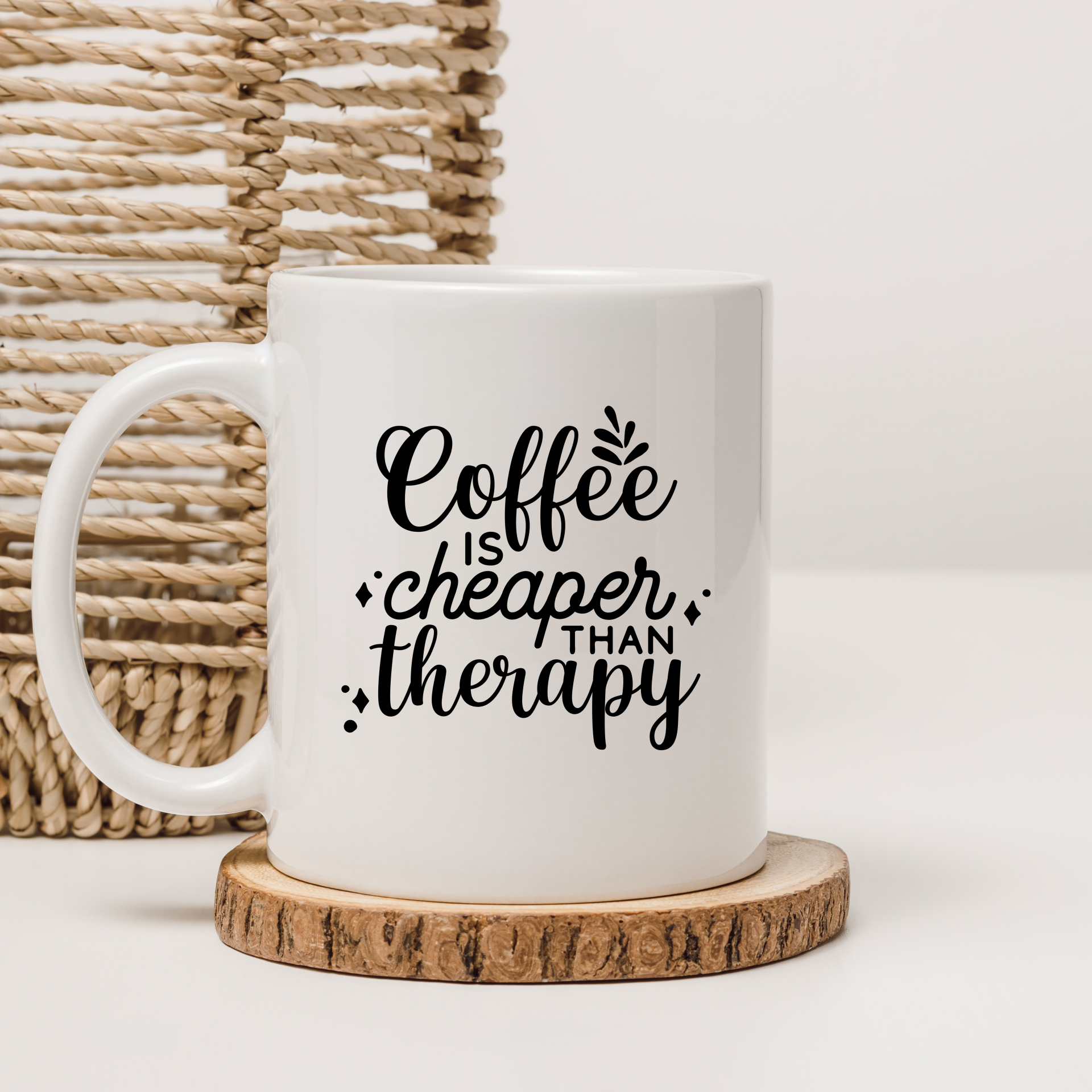 Coffee Is Cheaper than Therapy decal