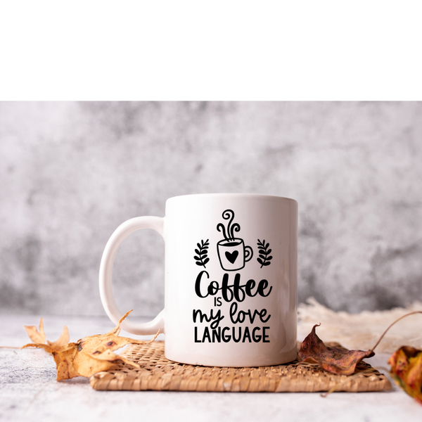 Coffee Is my Love Language mug decal