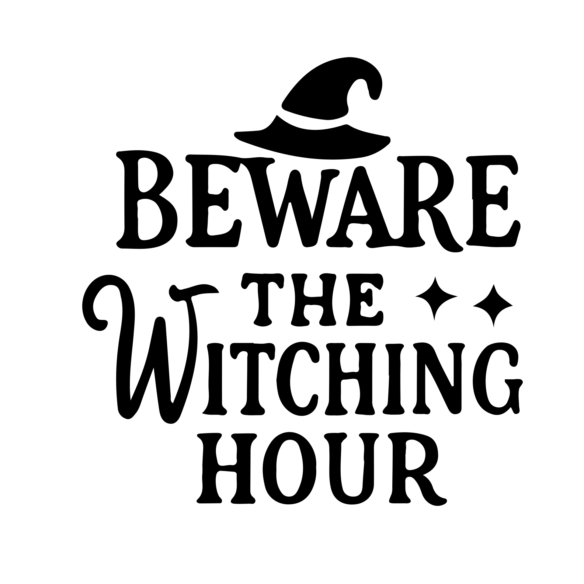 Beware Of the Witching Hour Decal