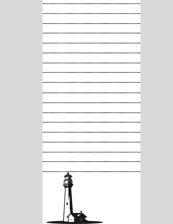 Lighthouse Note Pad 3.5 x 8in