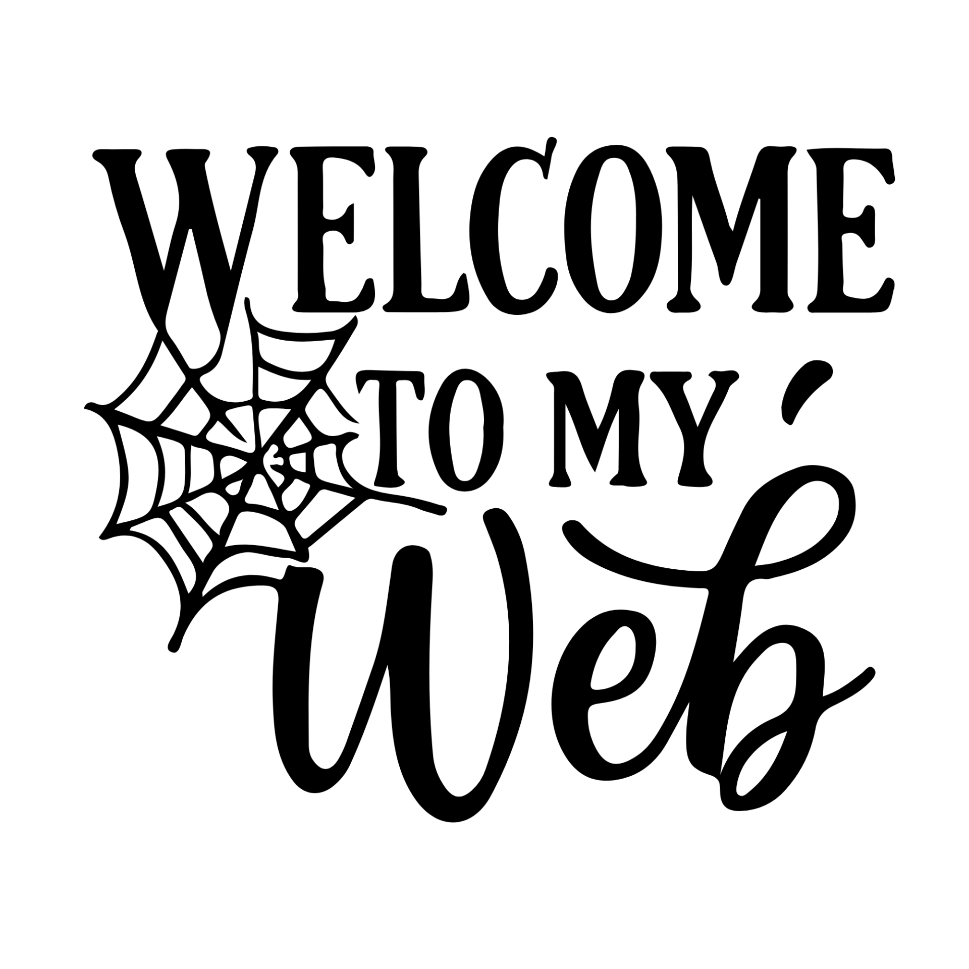 Welcome to my Web Halloween Decal