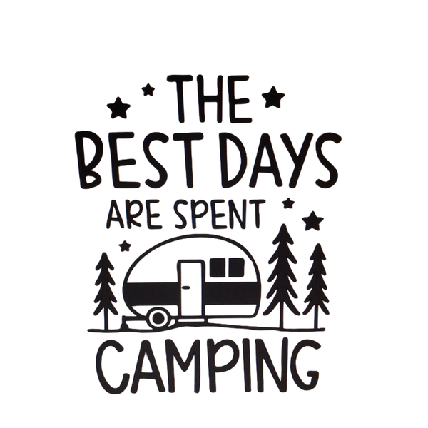 Best Days are spent camping decal