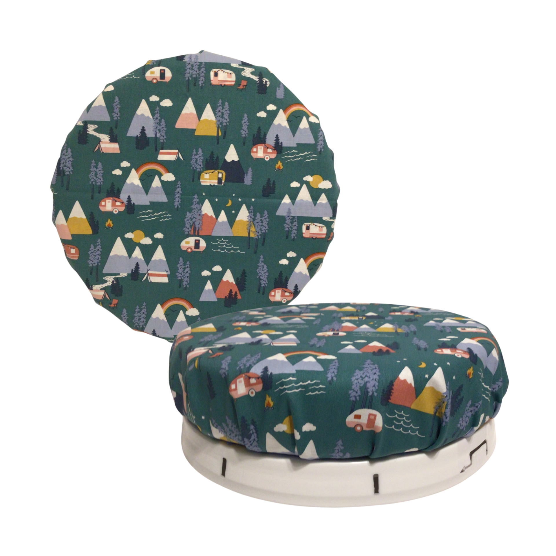 Camping Theme 5 Gallon Lid Cushion Seat